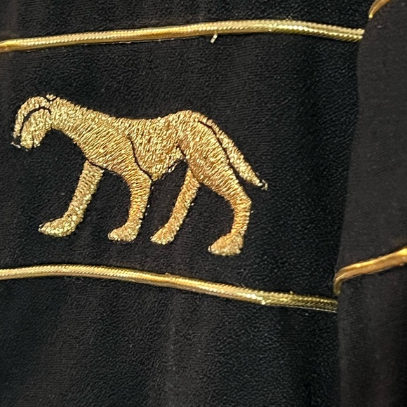 Vintage Embroidered Gold Panther Cropped Jacket - Picture 6 of 13